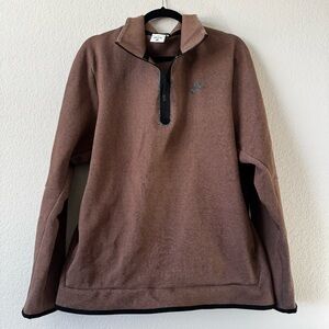 Nike Sportswear Brown Half Zip Pullover Sweatshirt XL